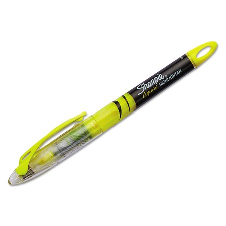 SHARPIE Liquid Pen Style Highlighter, Fluorescent Yellow Ink, Chisel Tip, PK12 1754463